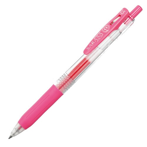 ゼブラ ジェルボールペン サラサクリップ 0.5mm ピンク JJ15-P 1本（ご注文単位1本）【直送品】