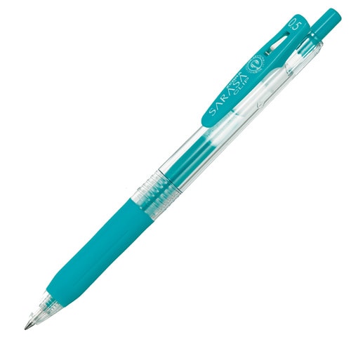 ゼブラ ジェルボールペン サラサクリップ 0.5mm ブルーグリーン JJ15-BG 1本（ご注文単位1本）【直送品】