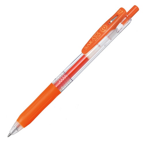 ゼブラ ジェルボールペン サラサクリップ 0.7mm レッドオレンジ JJB15-ROR 1本（ご注文単位1本）【直送品】