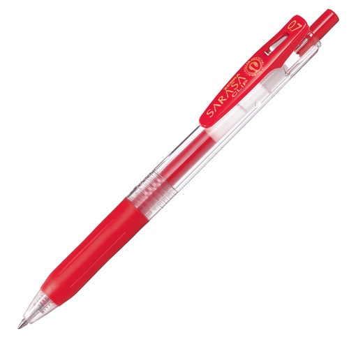 ゼブラ ジェルボールペン サラサクリップ 0.7mm 赤 JJB15-R 10本/セット（ご注文単位1セット）【直送品】