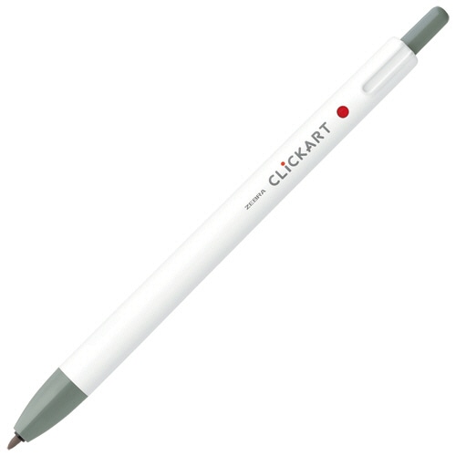 ゼブラ ノック式水性カラーペン クリッカート グレー WYSS22-GR 1本(ご注文単位1本)【直送品】