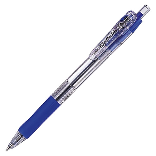 ゼブラ 油性ボールペン タプリクリップ 0.7mm 青 BN5-BL 1本（ご注文単位1本）【直送品】