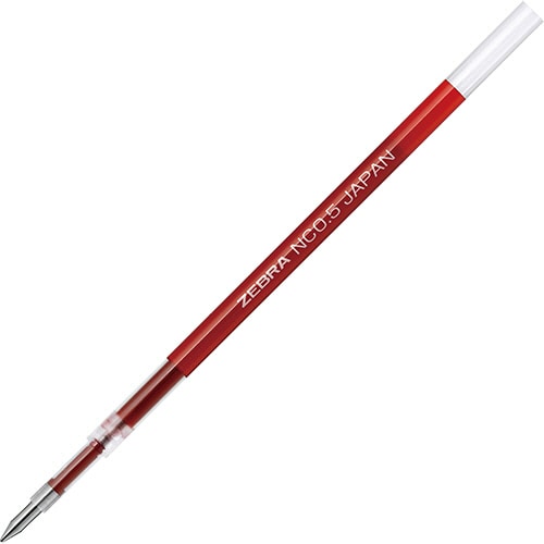 ゼブラ 油性ボールペン替芯 NC-0.5芯 赤 RNC5-R 10本/セット(ご注文単位1セット)【直送品】