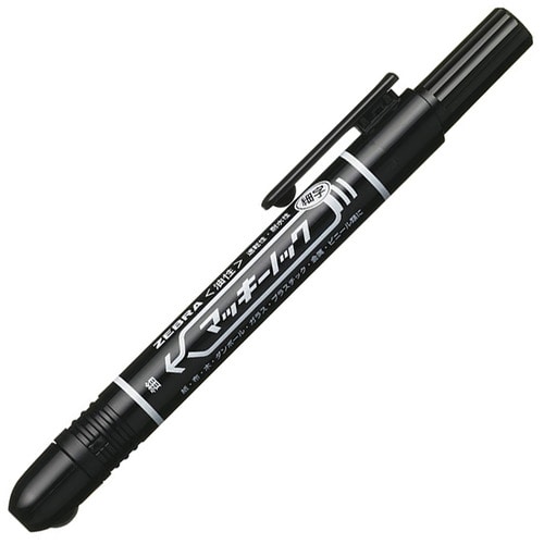 ゼブラ 油性マーカー マッキーノック 細字 黒 P-YYSS6-BK 1本(ご注文単位1本)【直送品】
