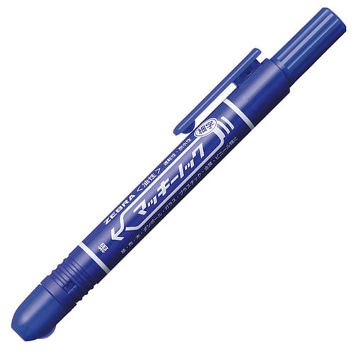 ゼブラ 油性マーカー マッキーノック 細字 青 P-YYSS6-BL 1本(ご注文単位1本)【直送品】