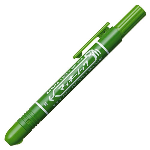 ゼブラ 油性マーカー マッキーノック 細字 緑 P-YYSS6-G 1本(ご注文単位1本)【直送品】