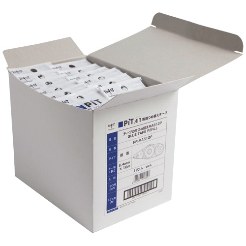 トンボ鉛筆 テープのり ピットエアー つめ替え 8.4mm×16m PR-MAS12P 12個/袋(ご注文単位1袋)【直送品】