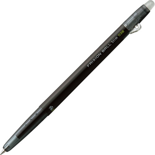 パイロット ゲルインキボールペン フリクションボールスリム038 ブラック LFBS-18UF-B 1本（ご注文単位1本）【直送品】