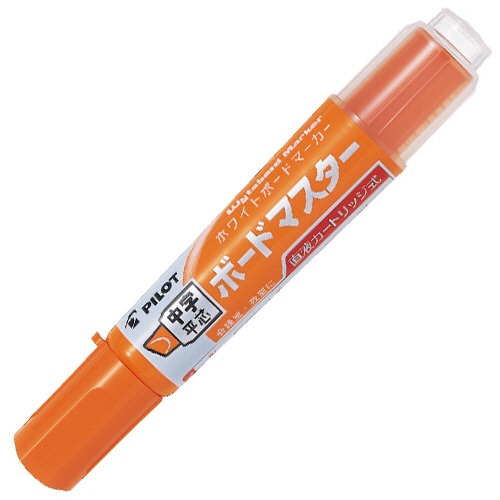 パイロット ボードマーカー ボードマスター 中字平芯 オレンジ WMBM-12LC-O 1本(ご注文単位1本)【直送品】