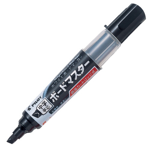 パイロット ボードマーカー ボードマスター 中字平芯 ブラック WMBM-12LC-B 1本(ご注文単位1本)【直送品】