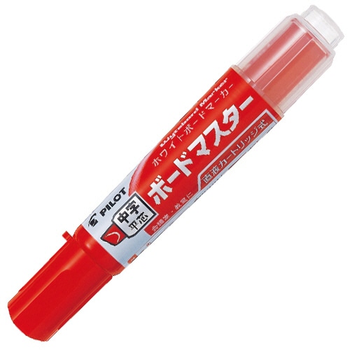 パイロット ボードマーカー ボードマスター 中字平芯 レッド WMBM-12LC-R 1本(ご注文単位1本)【直送品】