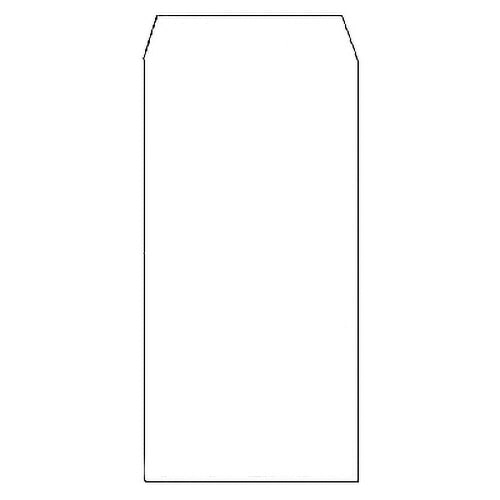 ピース 再生ケント封筒 長3 80g/㎡ 〒枠なし ホワイト 839 100枚/袋（ご注文単位1袋）【直送品】