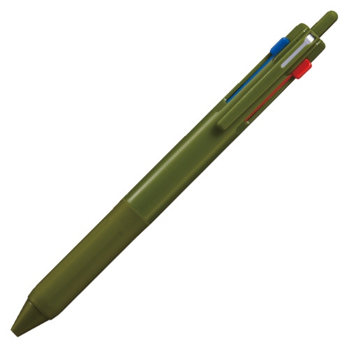 三菱鉛筆 ジェットストリーム 3色ボールペン 0.7mm (軸色:ダークオリーブ) SXE350707.18 1本(ご注文単位1本)【直送品】