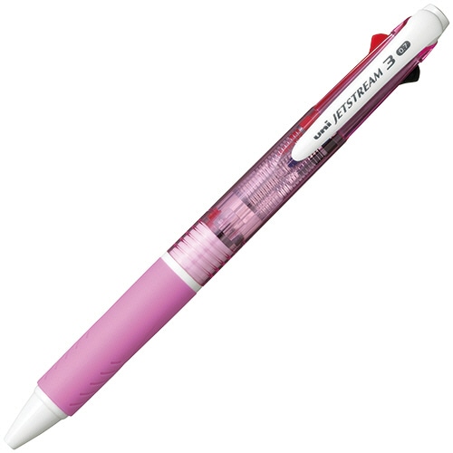 三菱鉛筆 ジェットストリーム 3色ボールペン 0.7mm (軸色:ピンク) SXE340007.13 1本(ご注文単位1本)【直送品】