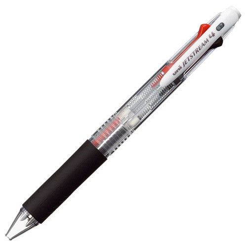 三菱鉛筆 ジェットストリーム 4色ボールペン 0.7mm (軸色:透明) SXE450007.T 1本(ご注文単位1本)【直送品】