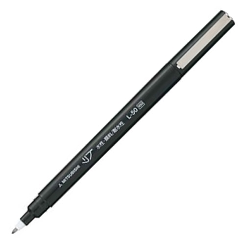 三菱鉛筆 水性サインペン リブ極細 0.5mm 黒 L50.24 1本（ご注文単位1本）【直送品】