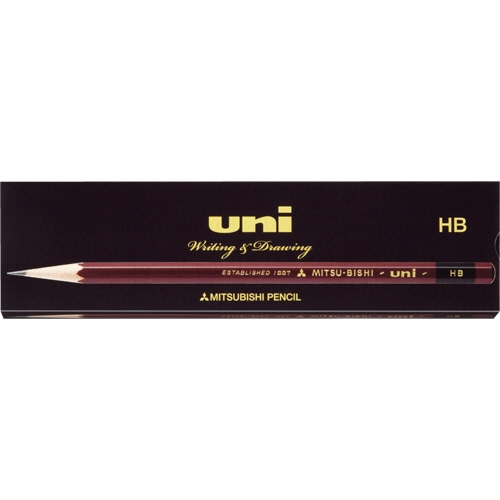 三菱鉛筆 六角事務用鉛筆 ユニK(紙箱) HB UKNHB 12本/箱(ご注文単位1箱)【直送品】