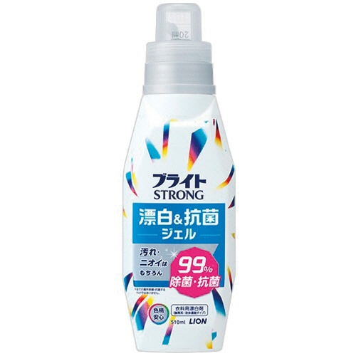 ライオン ブライト STRONG 漂白&抗菌ジェル 本体 510ml 1本(ご注文単位1本)【直送品】