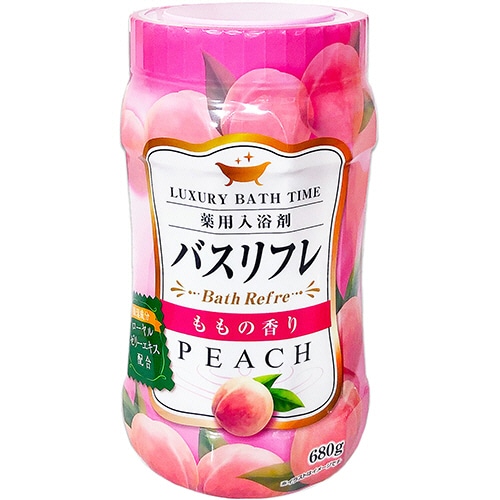 ライオンケミカル 薬用入浴剤バスリフレ ももの香り 本体 680g 1本（ご注文単位1本）【直送品】