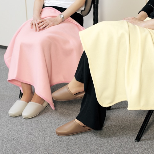 オーミケンシ フリースひざ掛け オフホワイト 1枚(ご注文単位1枚)【直送品】