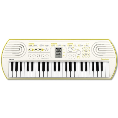 カシオ カシオトーン ミニキーボード ホワイト SA-80 1台(ご注文単位1台)【直送品】