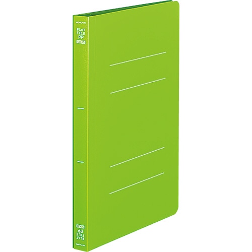 コクヨ A5フラットファイル(PP) タテ 黄緑 フ-P12YG 1冊(ご注文単位1冊)【直送品】