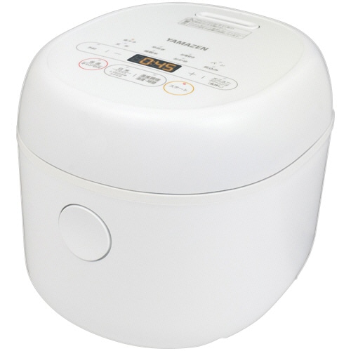 YAMAZEN 3合マイコン炊飯ジャー ホワイト YJR-DM051(W) 1台(ご注文単位1台)【直送品】