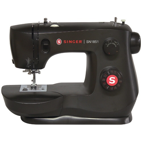 ハッピージャパン シンガー 電動ミシン フットコントローラータイプ ブラック SN1851 1台(ご注文単位1台)【直送品】