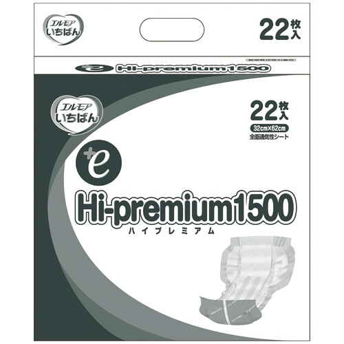 カミ商事 エルモアいちばん +e Hi-premium1500 22枚/袋(ご注文単位1袋)【直送品】