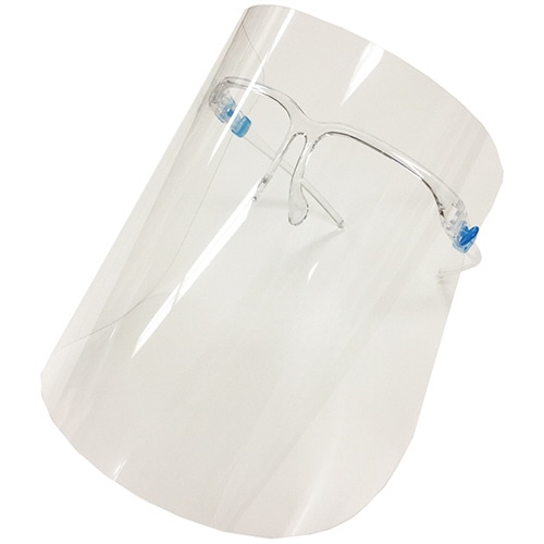 UK・PRODUCTS UKフェイスシールド 専用眼鏡1個+交換用フェイスシールド10枚入 1セット(ご注文単位1セット)【直送品】