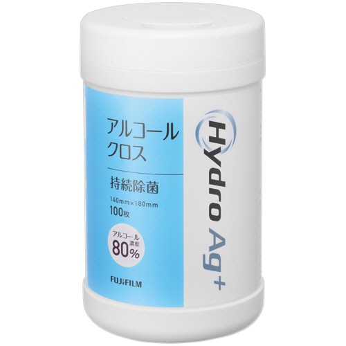 富士フイルム Hydro Ag+アルコールクロス(アルコール80%) 専用ボトル (100枚入用) 1本(ご注文単位1本)【直送品】