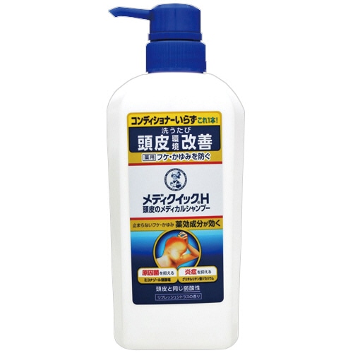 ロート製薬 メディクイックH 頭皮のメディカルシャンプー ポンプ 320ml 1本（ご注文単位1本）【直送品】