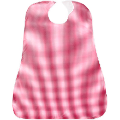 カネモ商事 LOr食事用エプロン ギンガムチェックレッド 1枚（ご注文単位1枚）【直送品】