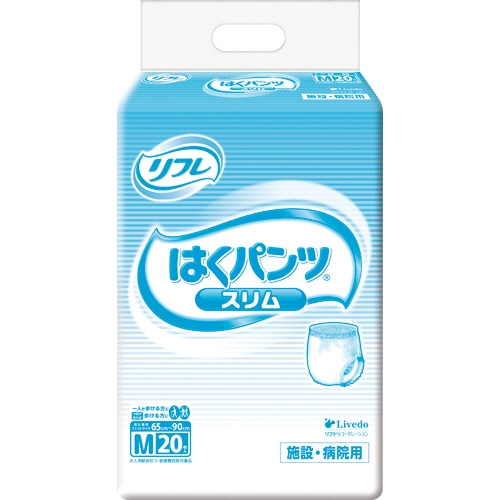 リブドゥコーポレーション リフレ はくパンツ スリムタイプ M 20枚/袋（ご注文単位1袋）【直送品】