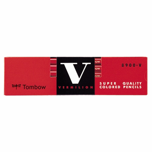 トンボ鉛筆 赤鉛筆 (朱色) 8900-V 1箱(12本)(ご注文単位1箱)【直送品】