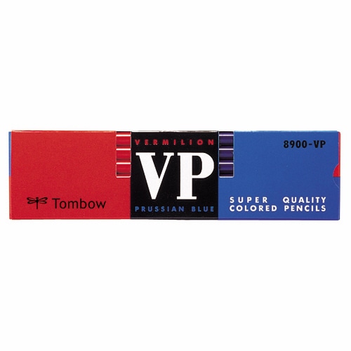 トンボ鉛筆 赤青鉛筆 (朱藍) 8900-VP 1箱(12本)(ご注文単位1箱)【直送品】
