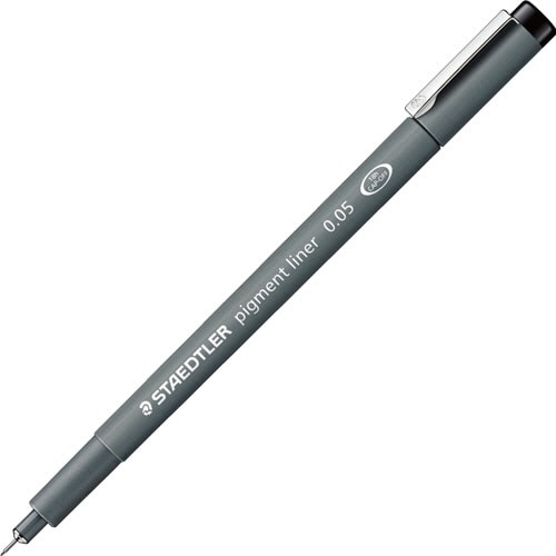 ステッドラー　ピグメントライナー　0.05mm　黒　308　005-9　1本（ご注文単位1本）【直送品】