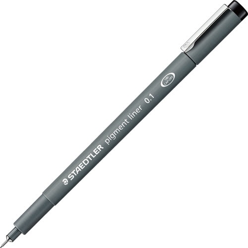 ステッドラー　ピグメントライナー　0.1mm　黒　308　01-9　1本（ご注文単位1本）【直送品】