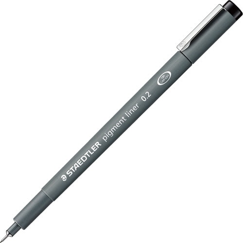 ステッドラー　ピグメントライナー　0.2mm　黒　308　02-9　1本（ご注文単位1本）【直送品】