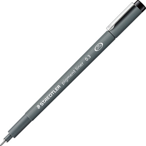 ステッドラー　ピグメントライナー　0.3mm　黒　308　03-9　1本（ご注文単位1本）【直送品】