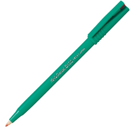 ぺんてる　水性ボールペン　ボールぺんてる　0.6mm　赤　B100-BD　1本（ご注文単位1本）【直送品】