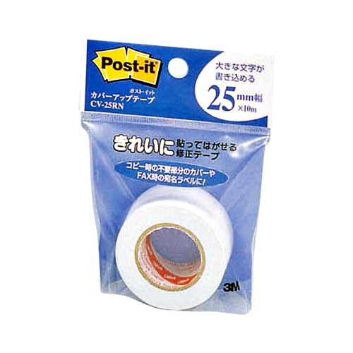 3M ポスト・イット カバーアップテープ 詰替用 25mm幅×10m CV-25RN 1個(ご注文単位1個)【直送品】