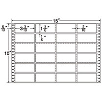 東洋印刷 ナナフォーム 連続ラベル Mタイプ 15×10インチ 24面 84×38mm 横2縦5本ミシン入 M15J 1箱(500折)(ご注文単位1箱)【直送品】