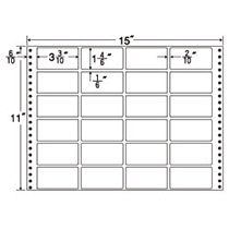東洋印刷 ナナフォーム 連続ラベル Mタイプ 15×11インチ 24面 84×42mm MT15T 1箱(500折)(ご注文単位1箱)【直送品】