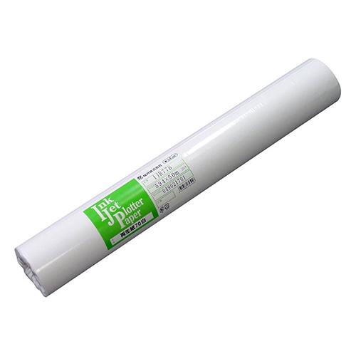 桜井 インクジェット用再生紙70白 A1ロール 594mm×50m IJR77B 1箱(2本)(ご注文単位1箱)【直送品】