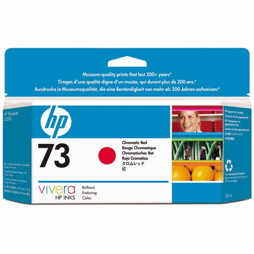 HP HP73 インクカートリッジ クロムレッド 130ml 顔料系 CD951A 1個（ご注文単位1個）【直送品】
