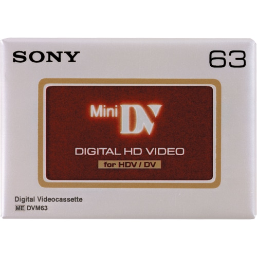 ソニー　HDV用ミニDVカセット　標準63分　DVM63HD　1巻（ご注文単位1巻）【直送品】