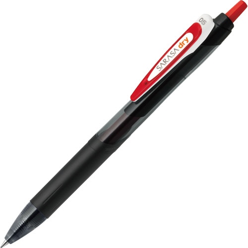 ゼブラ　ジェルボールペン　サラサドライ　0.5mm　赤　JJ31-R　1本（ご注文単位1本）【直送品】