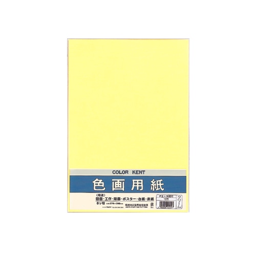 マルアイ　色画用紙　八ツ切　クリーム　Pエ-N82C　1パック（10枚）（ご注文単位1パック）【直送品】