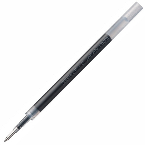 ゼブラ　ジェルボールペン替芯　JF-1.0芯　黒　サラサ用　RJF10-BK　1本（ご注文単位1本）【直送品】